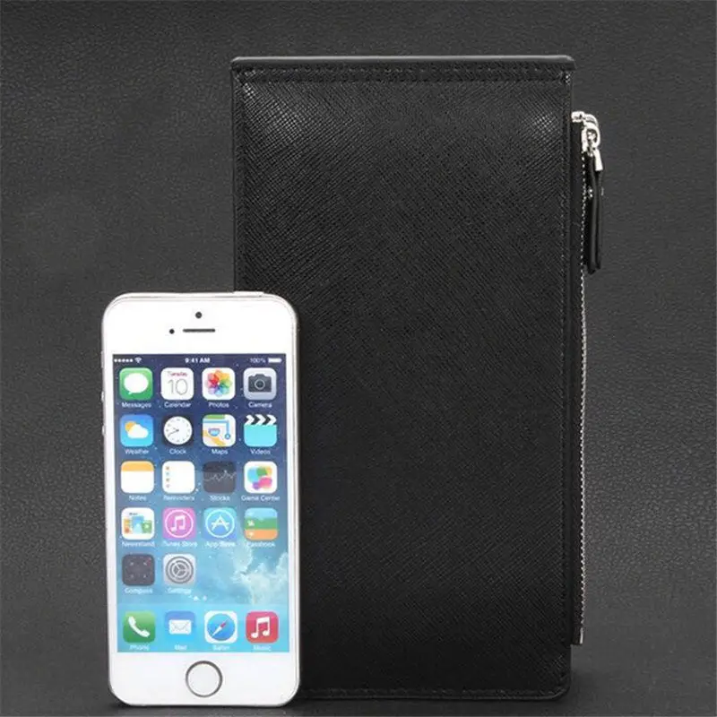 Мужские кожаные кошельки клатч с 16 картами на молнии мужские и 2019|wallet and purse|leather