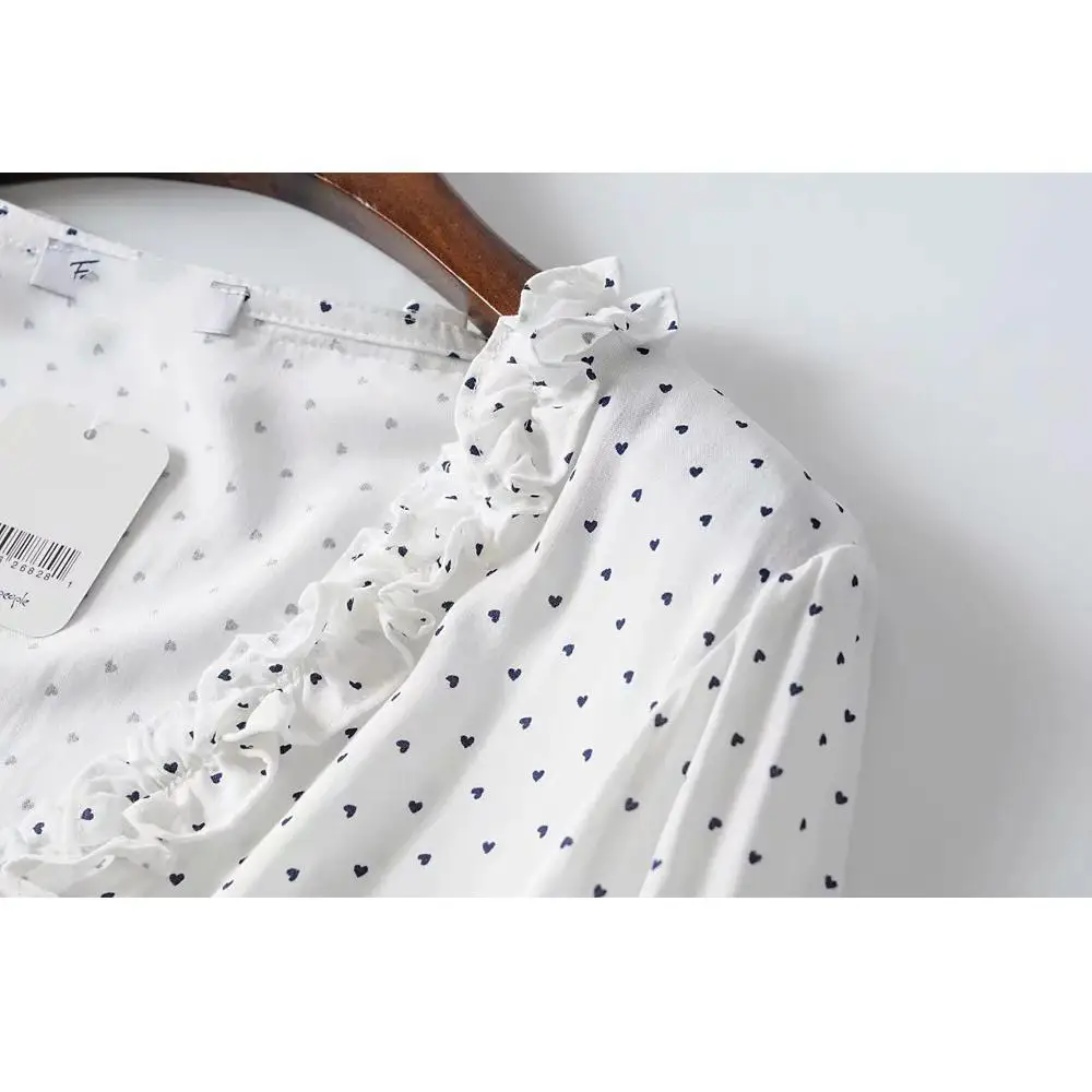 Женская блузка с длинным рукавом boho летняя и цветочным принтом 2019|Блузки| |