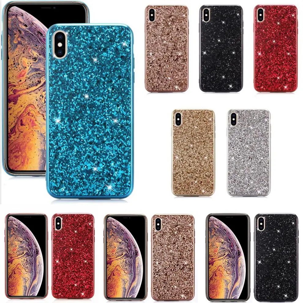 Sinbeda Роскошный чехол для телефона iphone XS MAX XR модные блестящие мерцающие Чехлы 7 8