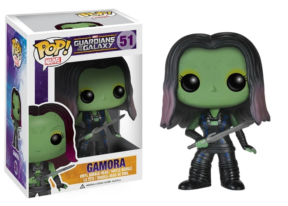 Экшн фигурки Funko POP Guardians of Galaxy & GAMORA декоративная модель игрушки недорогая цена