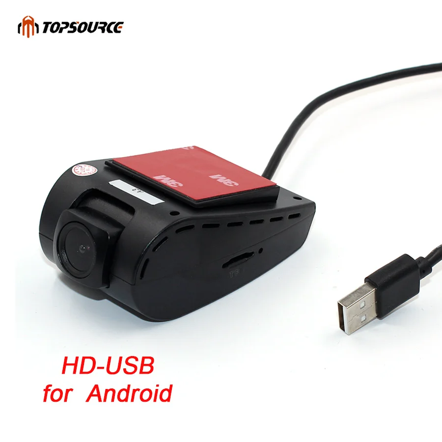 Topsource Автомобильный видеорегистратор USB для Android DVD Full HD 1080 P ночного видения