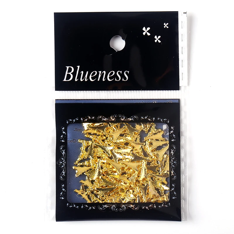 Blueness 100 шт./лот 3D золотые серебряные металлические медные шпильки для маникюра