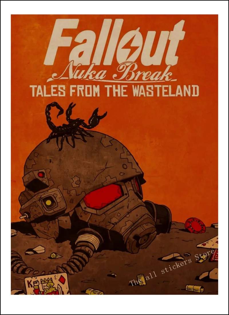 Fallout: Братство Стали Fallout 76 3 4 игровой плакат украшение для дома из крафт-бумаги/9005