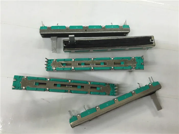 4 шт. смеситель SC6080GH 75 мм фотопотенциометр B100K/двухканальный fader B104 Длина ручки 15 |
