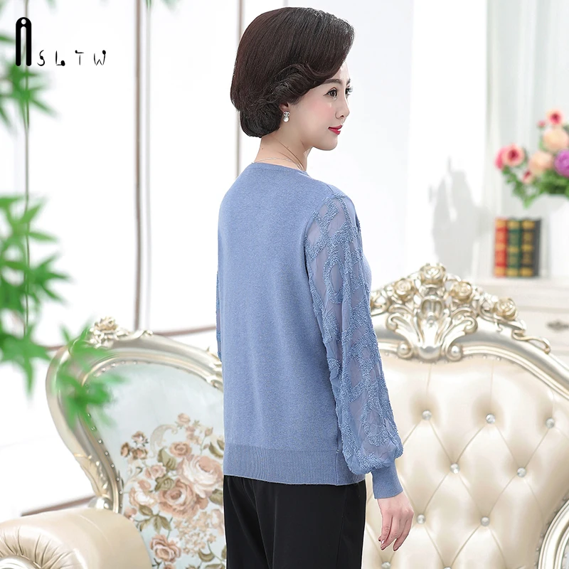 ASLTW Sweater Women New Fashion V Neck Female Sweaters Casual High Quality Pull Femme Long Sleeve Solid Jumper Women's | Женская