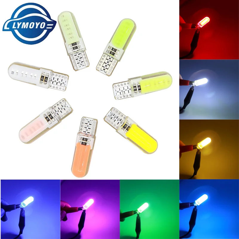 Светодиодные Габаритные огни t10 w5w CAN шина Cob 194 168 led siclicone gel COB для салосветильник