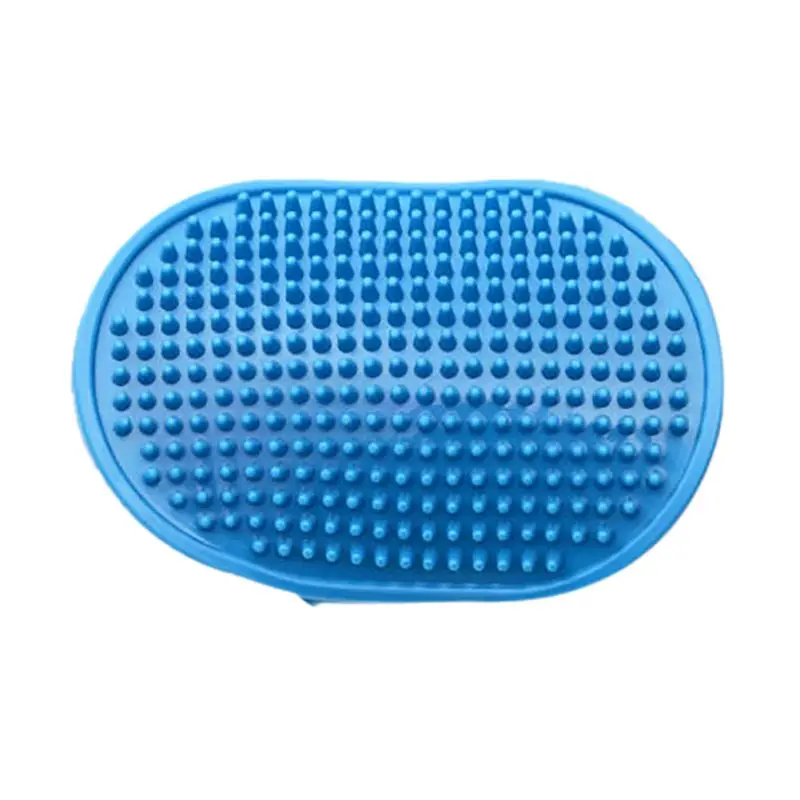 

2019 NEW High-quality Rubber Grooming Round Brush with Loop Handle, Pet Household Bathing Massage Tool