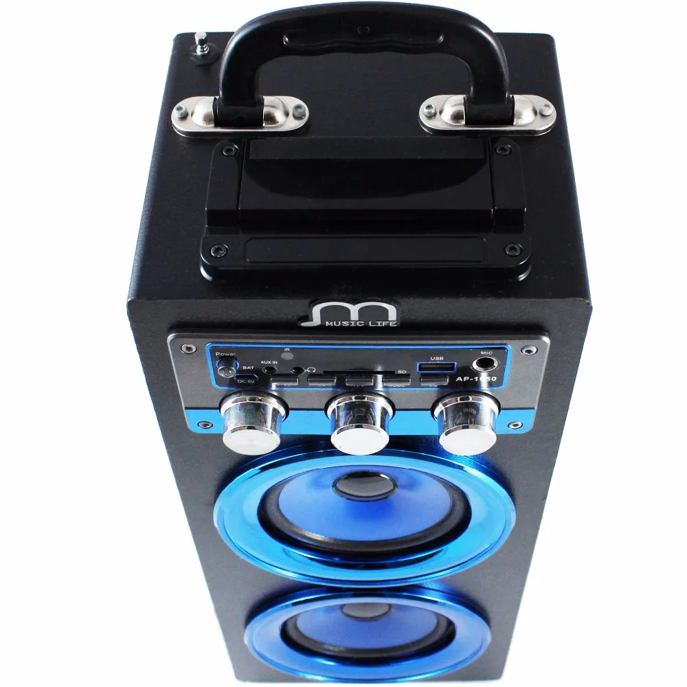 Bluetooth караоке Динамик с микрофоном FM радио MP3 высокое Мощность Портативная