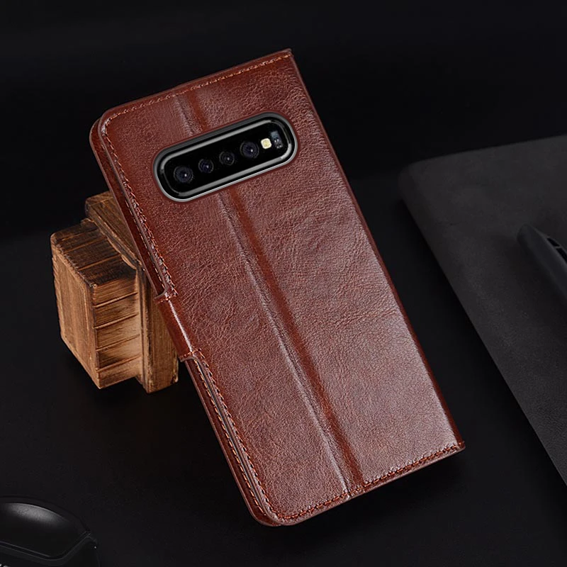 Флип Защитный чехол для samsung Galaxy S10 случае Роскошные фоторамка PU Бумажник кожаный чехол для samsung Galaxy S10 крышка