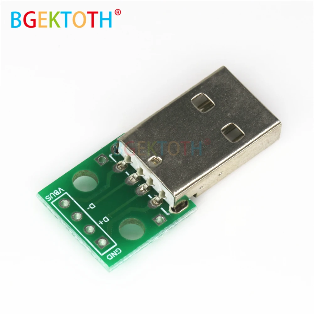 1 шт. USB разъем для платы 2 54 мм|Детали и аксессуары приборов| |