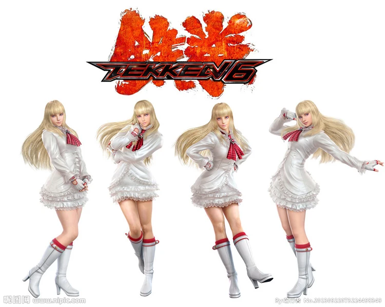 

Атласное платье для косплея Tekken Lili