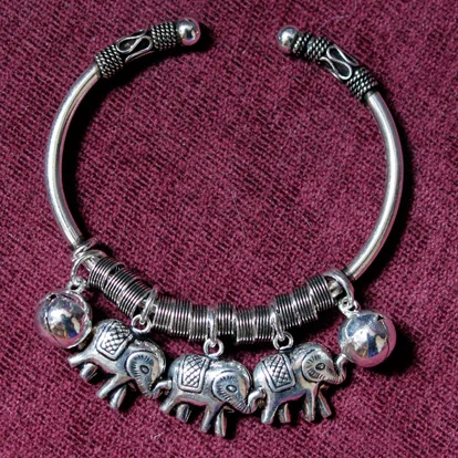 

Silver bracelet bangkok silver LAOYINJIANG national trend female bracelet