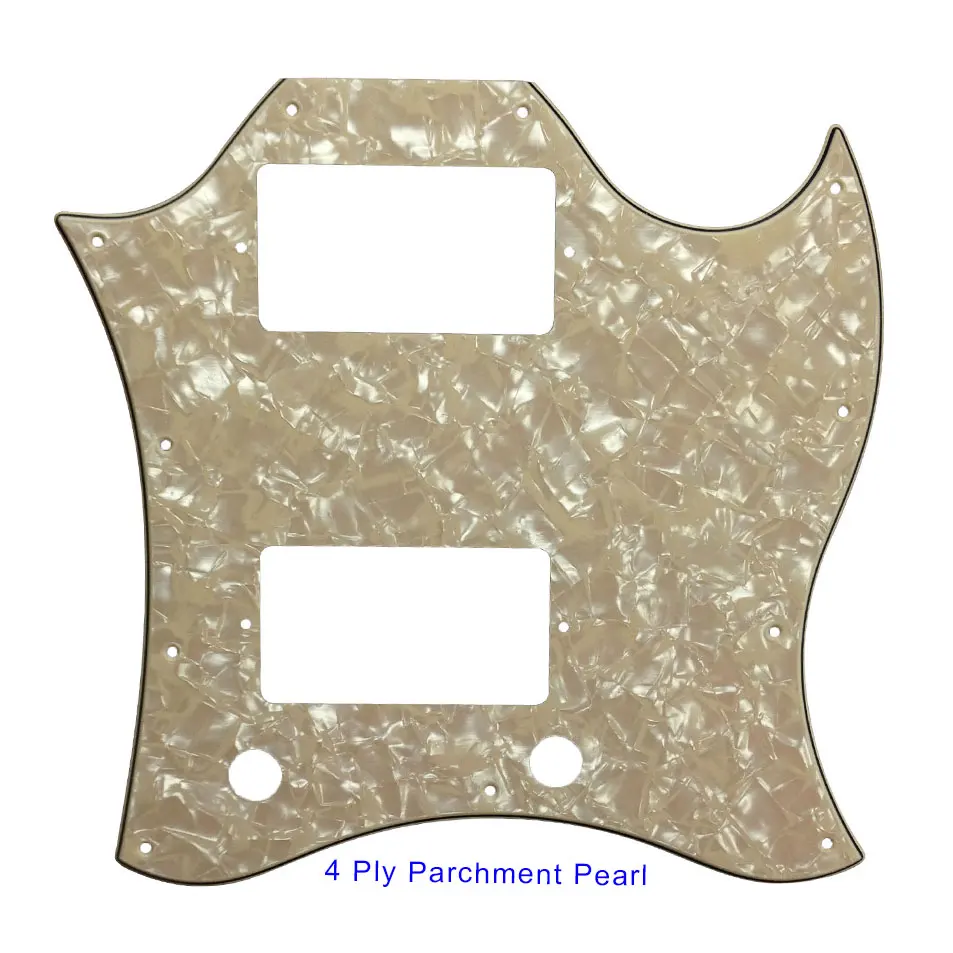 Pleroo Guitar Parts For Gib Standard SG Full Face Pickguard Route PAF Humbuckers Scratch Plate|Детали и аксессуары для