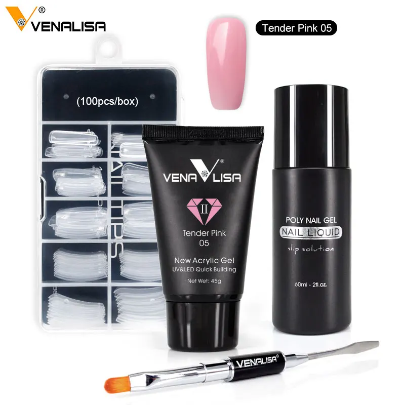 05 pen slip tips Venalisa дизайн ногтей полигель для ногтей французский гель для ногтей Constraction строительный желе поли гель акриловые скольжения решения Clearnser Plus для удаления - Цвет: 05 pen slip tips