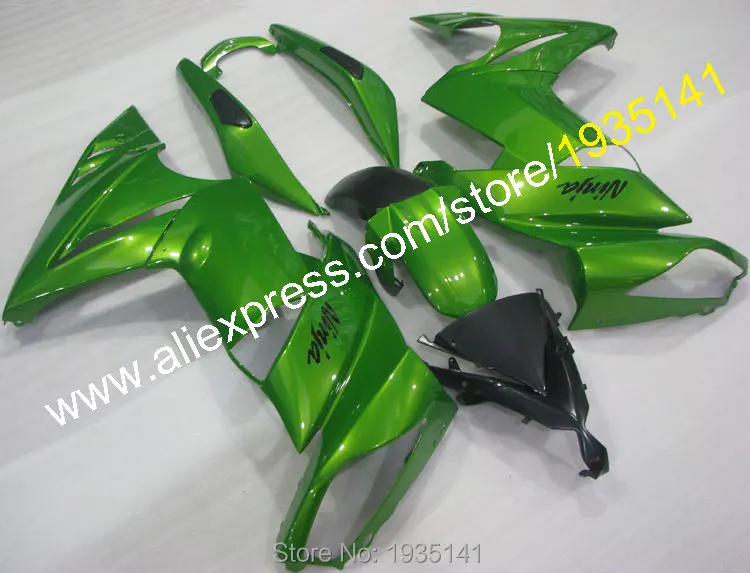 Для Kawasaki Ninja 650R ER6F 2009 2010 2011 зеленый черный корпус ER 6F 09 10 11 мотоциклетный комплект