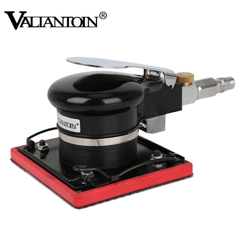 VALIANTOIN Pneumatic Random Orbit Palm Sander Industrial-Grade 10000rpm Air Detail Sanders with Hook and Loop Pads Air Sander