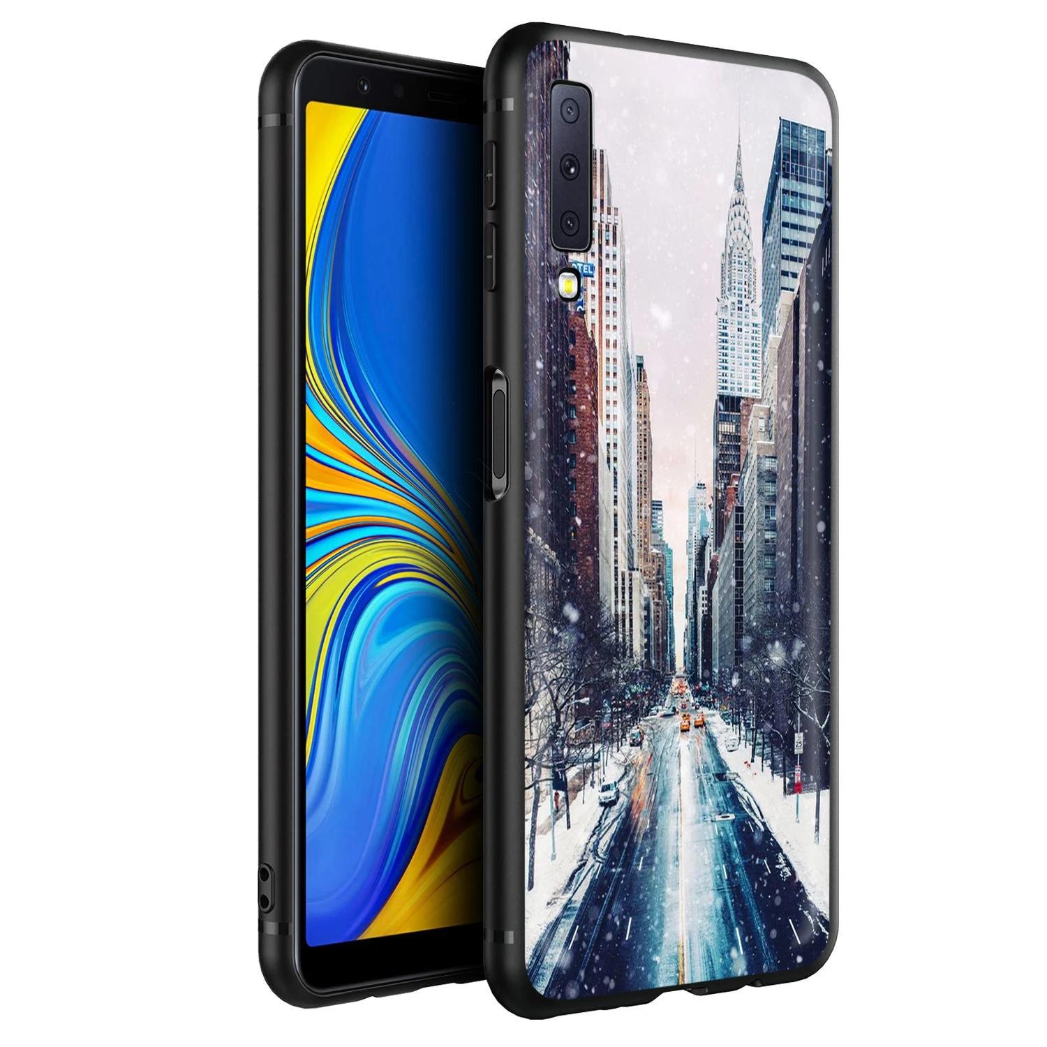 Чехол Нью-Йорк для Samsung Galaxy J6 A9 A8 A7 A70 A6 A5 A50 A40 A30 A3 A10 A51 A71 A81 A91 2018 | Мобильные телефоны