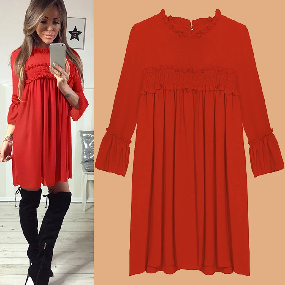 Женское Плиссированное трикотажное платье с оборками вечернее для ночного клуба