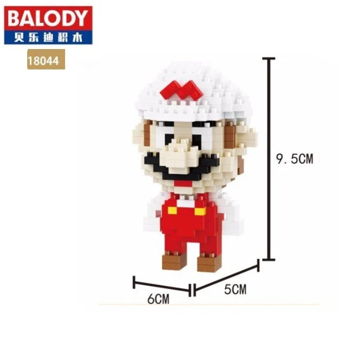 Мини кубики Balody милая маленькая модель Марио Строительные кирпичи игрушки
