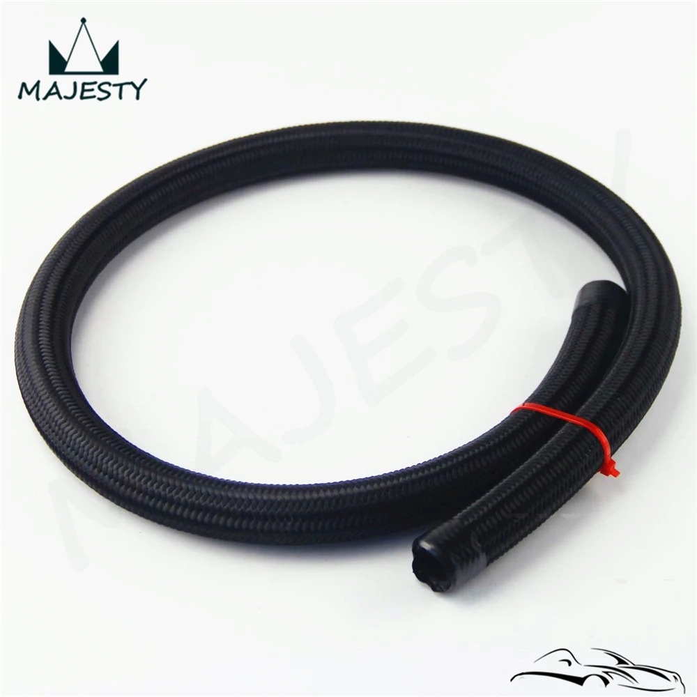 

Сталь/нейлон NBRAIDED 12AN 12-AN масло/топливо/бензин линия/шланг 1 метр 1 м 3 фута черный