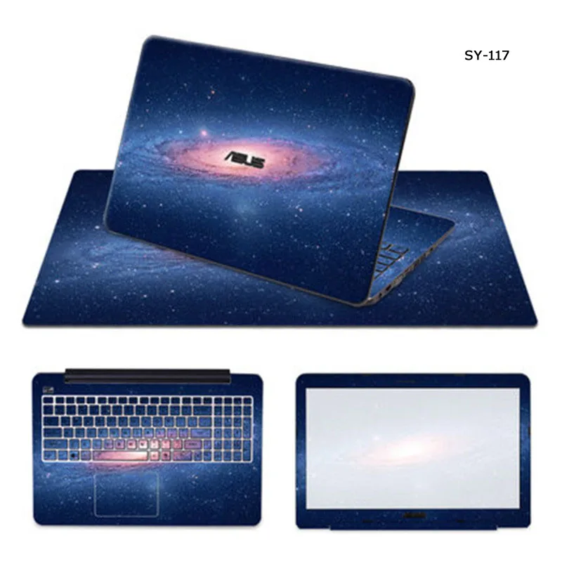 3 х сторон ноутбук кожи Тетрадь Стикеры защиты компьютера наклейка с 570*330 мм Мышь