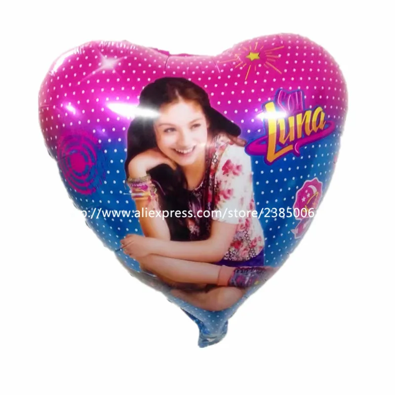 1 шт./лот новые воздушные шары для девочек 18 дюймов с сердцем соевой луной