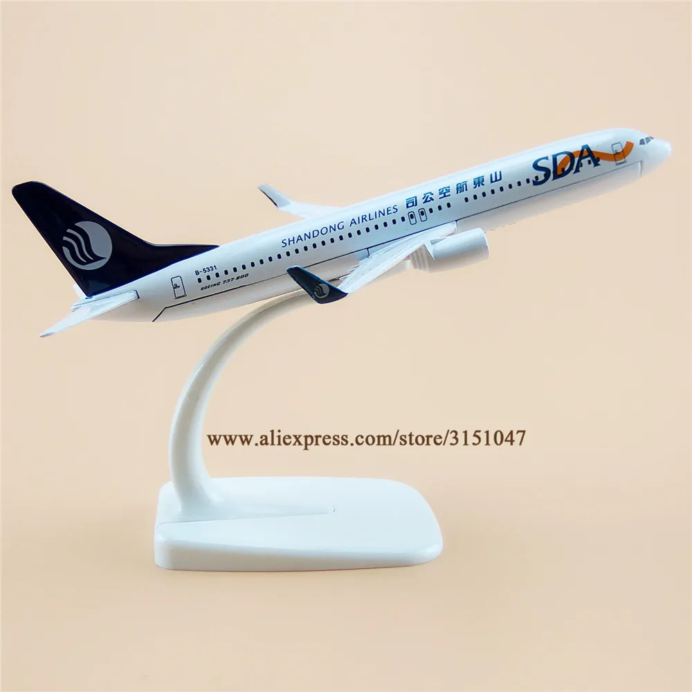 Модель самолета ShanDong Airlines B737 из металлического сплава модель Шаньдун Боинг 737
