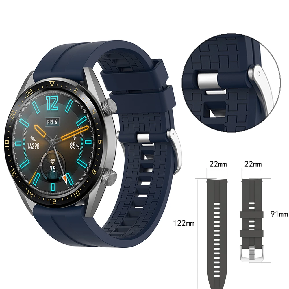 Ремешок силиконовый для Huawei Honor Watch GT active элегантный сменный Браслет наручных