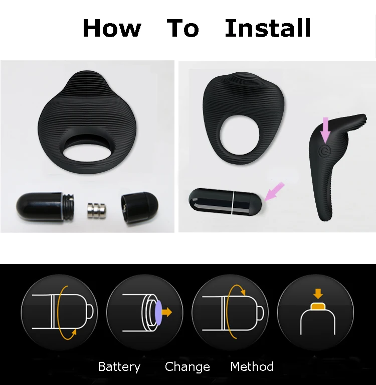 Мягкое кольцо на пенис для мужчин водостойкое вибрационное эякуляции длительное