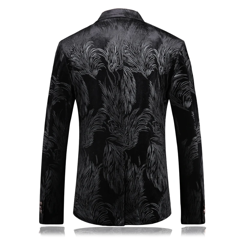 2017 высококачественный Повседневный бархатный блейзер от известного бренда