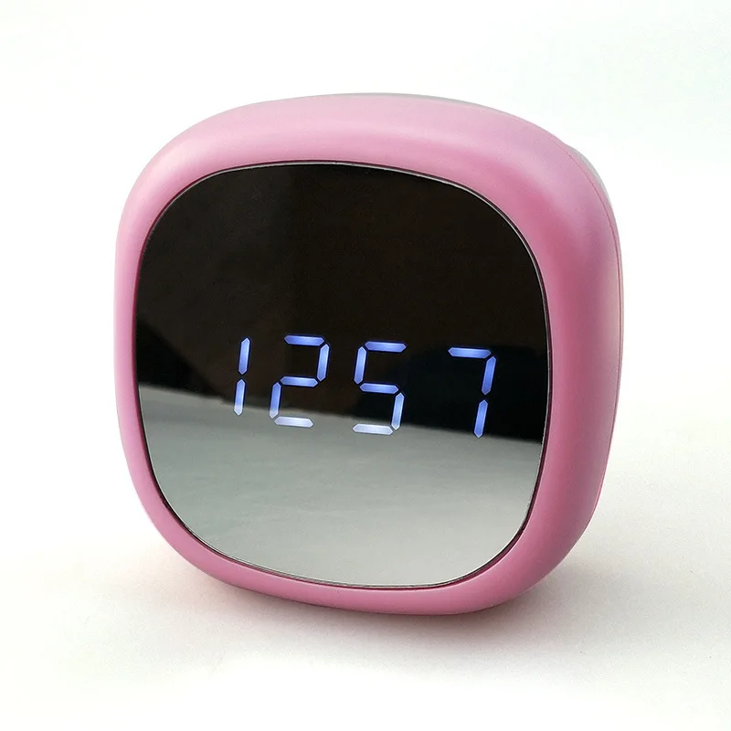 Mirror Alarm Clocks Digital Snooze Table Clock Wake Up Light Electronic Large Time Temperature Display Home Decoration | Дом и сад