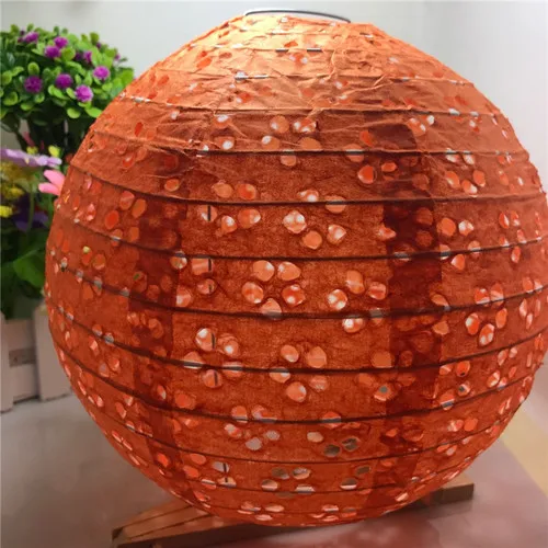 orange 8/10/12/14 дюймов китайский выдалбливают Бумага Фонари Свадебные бумага для фонарей абажур для отдыха и вечеринок принадлежности для детского рукоделия фонари - Цвет: orange