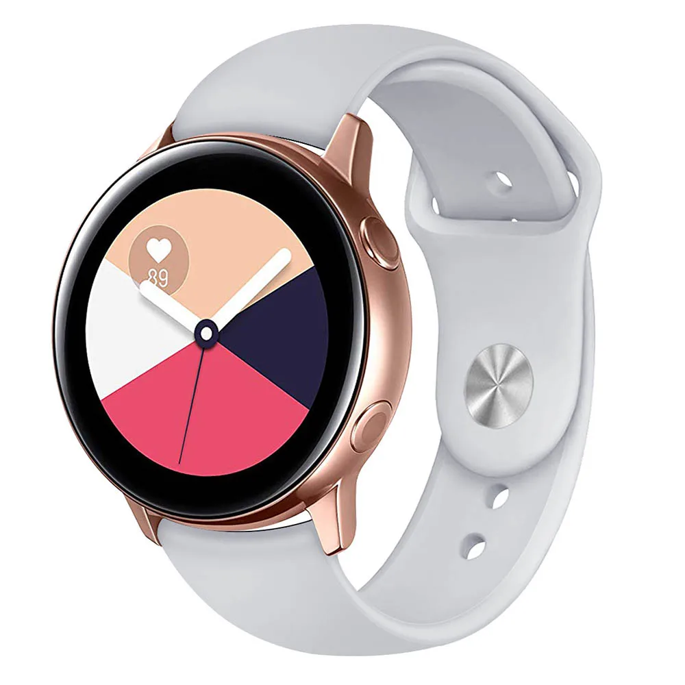 20 мм силиконовый ремешок для часов Samsung Galaxy активных ремней 42 gear S2 мягкие