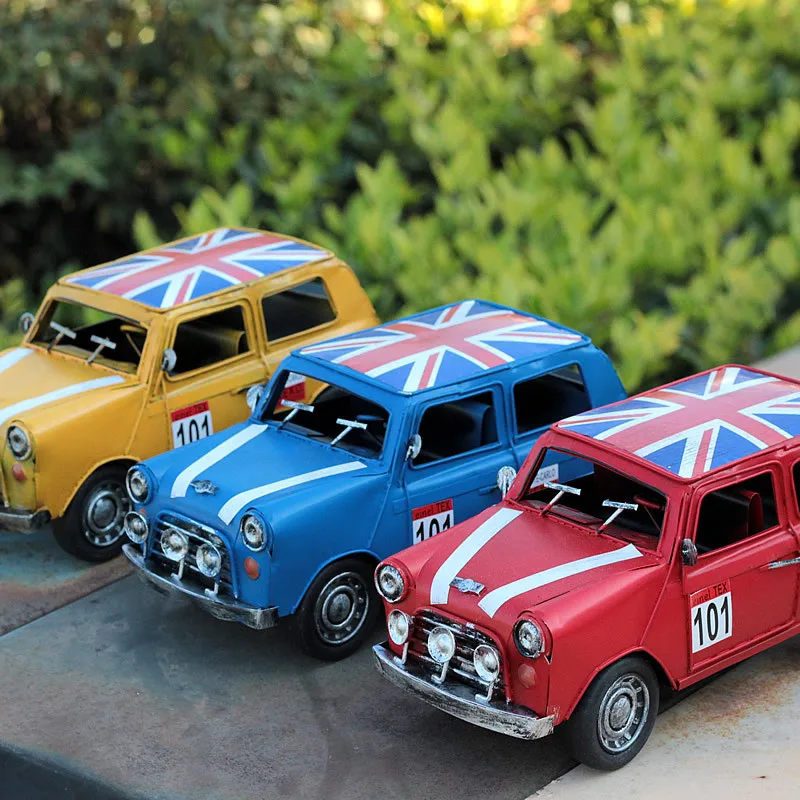 Винтажный Декор Miiniatures металл ремесло Ретро модель автомобиля домашнее офисное