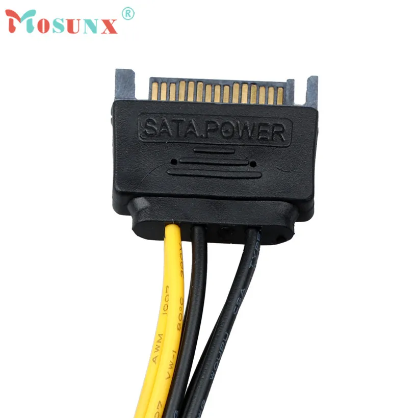 Кабель питания Mosunx Advanced для SATA 15 Pin To 6 PCI EXPRESS E Графический конвертер адаптер