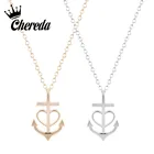 Chereda простой дизайн якорь Форма ожерелье для женщин стрелка личность ожерелья годовщина день рождения ювелирные изделия