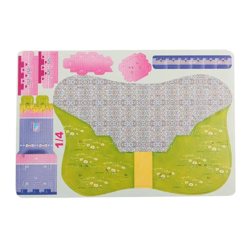Handmade Toy Gift Funny Beauty Constructin 3D DIY Fairytale Castle Puzzle Baby Children Kids Educational Jigsaw Toy Kindergarten