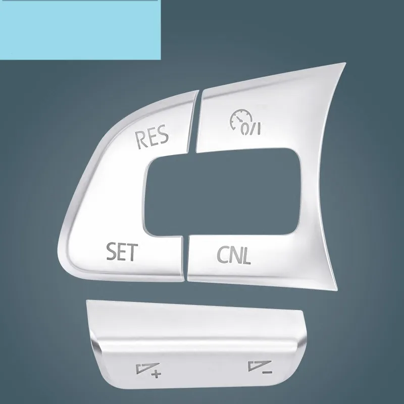 6pcs Chrome Car Steering Wheel Button Knob Trim Cover ABS Sticker For Some Volkswagen VW Passat B7 B8 JETTA Tiguan CC GOLF MK7 | Автомобили