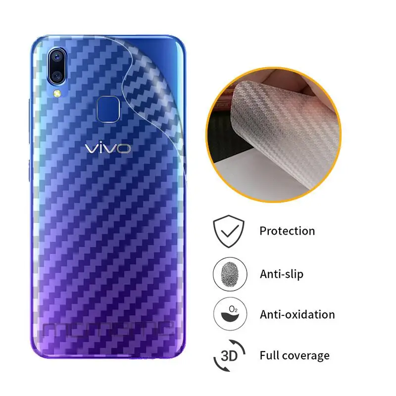 3D защитная пленка из углеродного волокна VIVO Y91 Y91i Y93 Y93S Y95 Y97 Защитная для задней