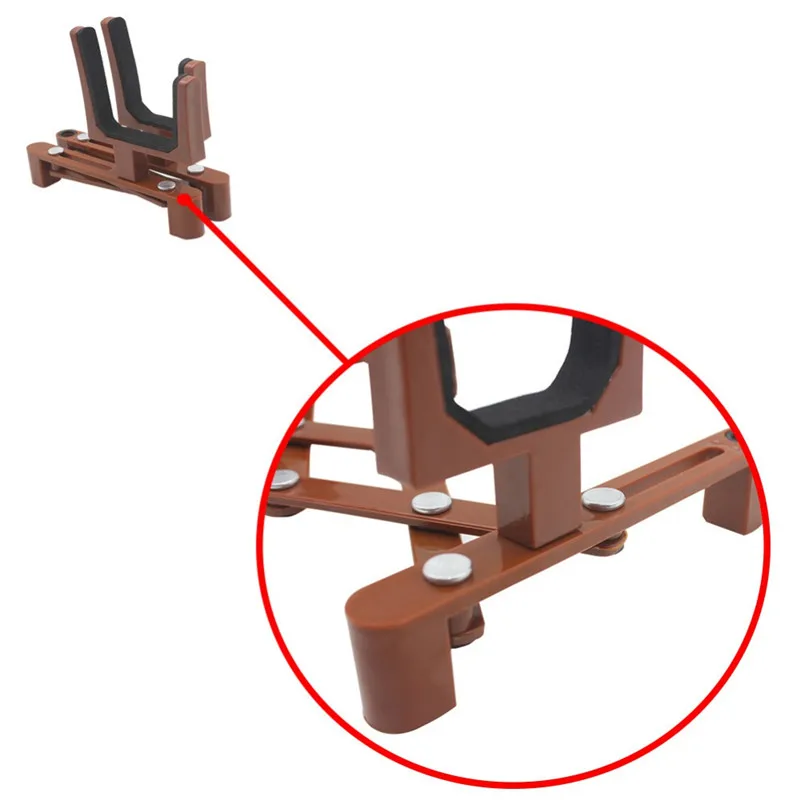 

190mm Foldable Extended Portable Sponge Pad Suppport Bracket For Violin With Bow Holder Guitar Stand Aluminum Alloy