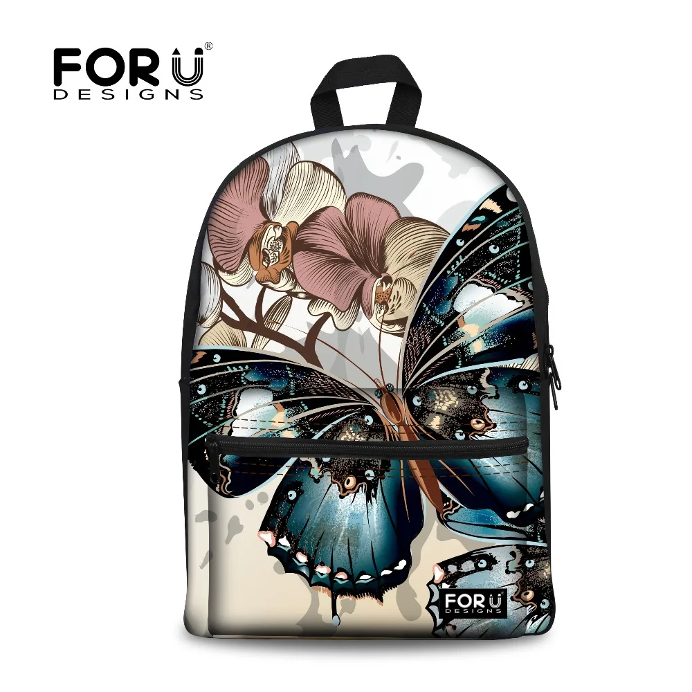 FORUDESIGNS/детские школьные сумки для девочек подростков рюкзак из парусины детская