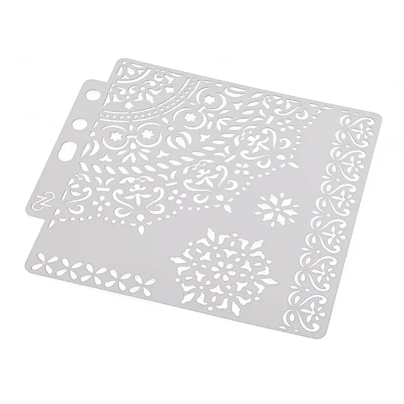 1 шт. 1/4 круглые края DIY слойные трафареты настенная живопись раскраска для