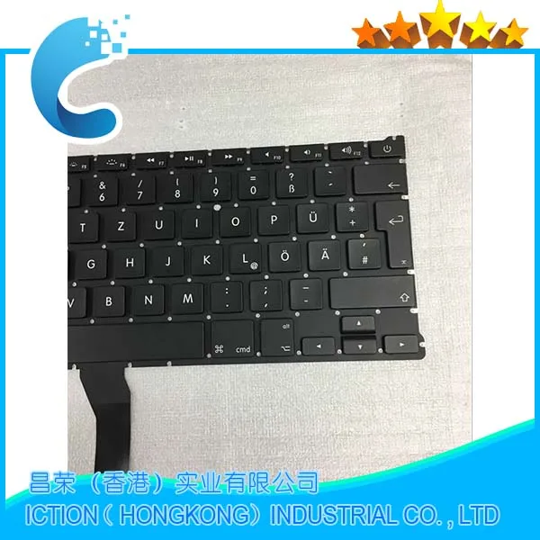 Клавиатура немецкая клавиатура QWERTZ для macbook air 13 дюймов A1369 A1466 GR без подсветки |