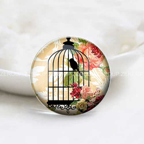 

ZEROUP 20pcs/lot 12mm 20mm 25mm 30mm DIY round photos Glass Cabochon jewelry finding Fit Cameo Blank Settings BCH005C handmade