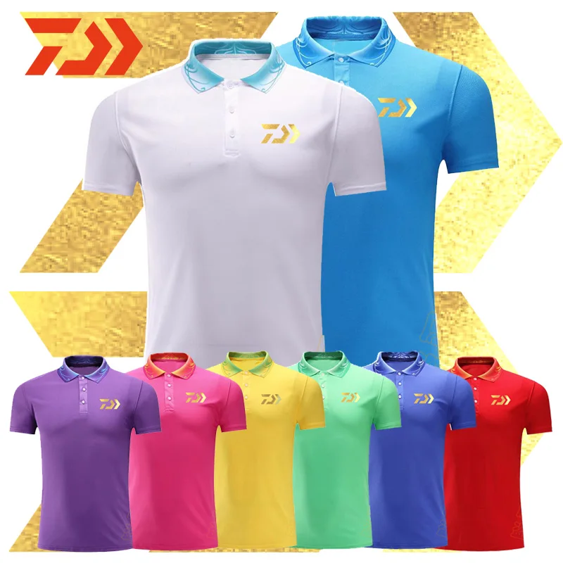 2019 New Fishing Clothing POLO Shirt Men Outdoor Breathable Hiking Camping Quick Dry Summer Daiwa Jersey | Спорт и развлечения