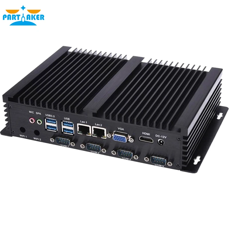 промышленный компьютер с usb 3.0 станции двойной гигабитный lan 4 rs232 hdmi