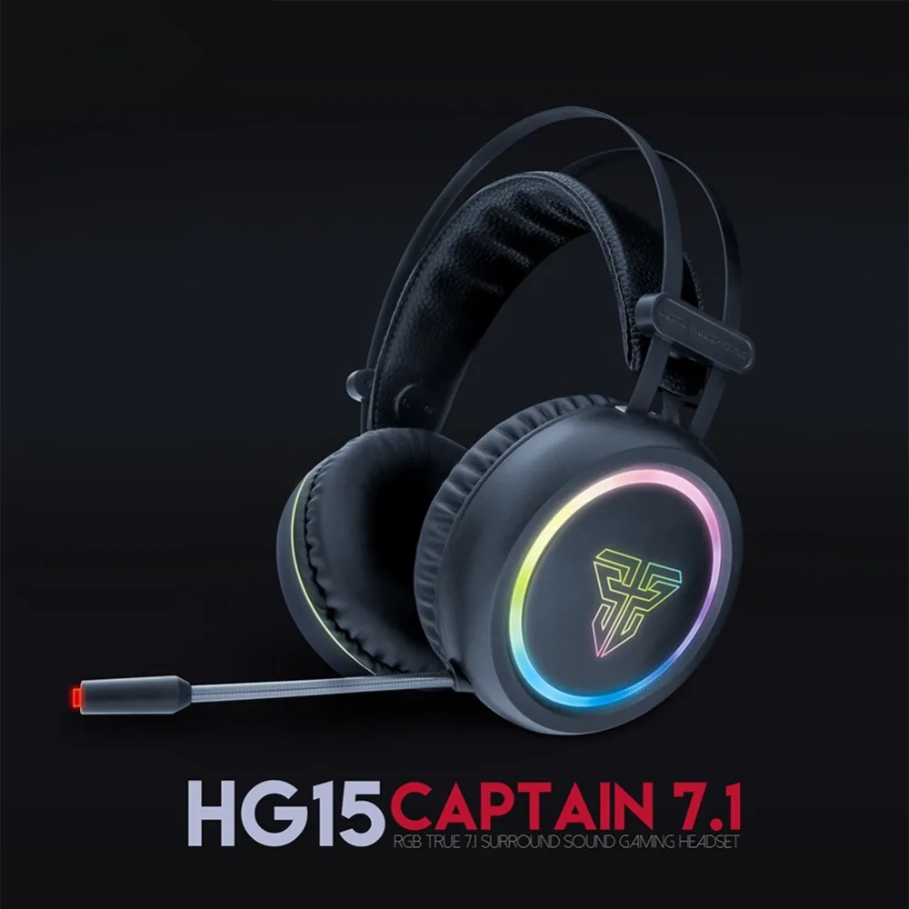FANTECH Pro игровая гарнитура Fantech Hg15 7 1 каналов RGB с шумоподавлением микрофон USB