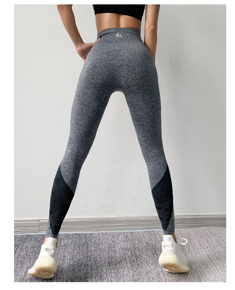 Бесшовные Спортивные Леггинсы для женщин с высокой талией, облегающие брюки для йоги, фитнеса, хип-лифтинга, бега, спортзала, быстросохнущие
