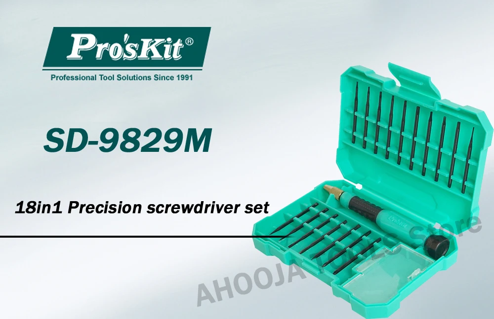 Pros'Kit SD-9829M Multifunction 18 in 1 Precision Screwdriver Set Computer Smart Phones Camera Disassemble Mobile Repail Tools