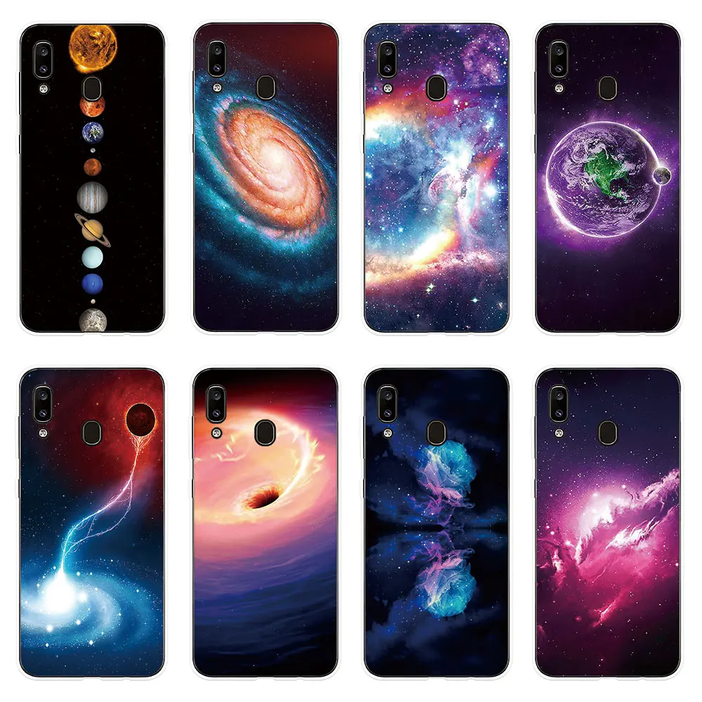 Чехол для телефона Samsung Galaxy A10 A20 A20e A30 A40 A50 A60 A70 A80 A90 чехол Вселенная Млечный путь M10